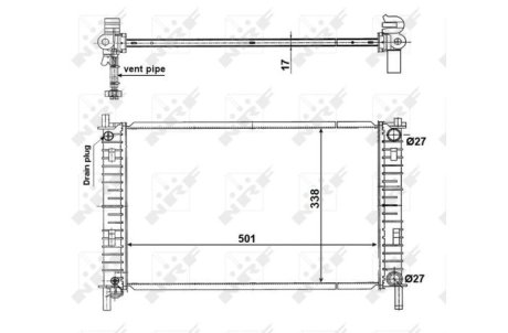 Радіатор NRF 56134