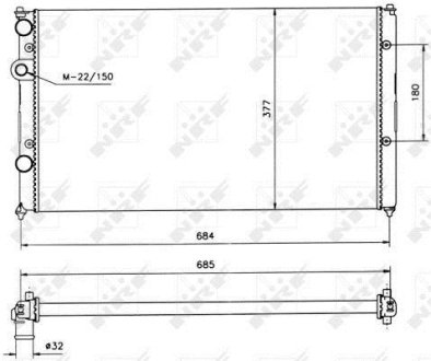 Радиатор NRF 58093