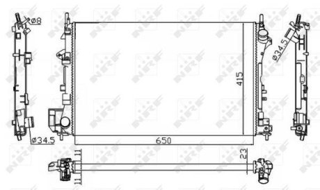 Радиатор NRF 58203A