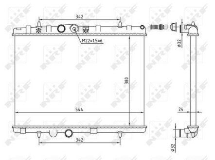 Радиатор NRF 58226A