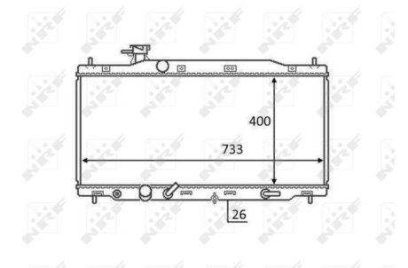 Радиатор NRF 58456