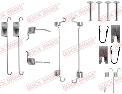 Комплект пружинок колодок стояночного гальма QUICK BRAKE 105-0751