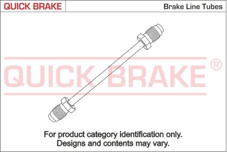 Гальмівна трубка з фітингами QUICK BRAKE CU-0240A-A