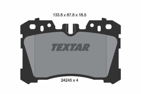 Комплект гальмівних колодок TEXTAR 2424501