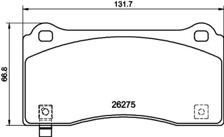 Комплект гальмівних колодок TEXTAR 2627501