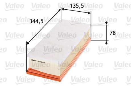 Фільтр повітряний двигуна Valeo 585028