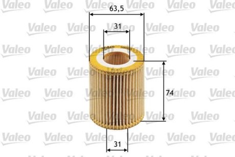 Масляний фільтр (патрон) Valeo 586510