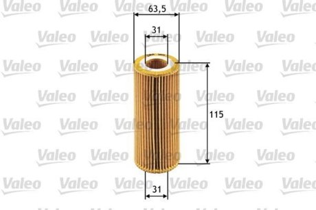 Масляний фільтр (патрон) Valeo 586511