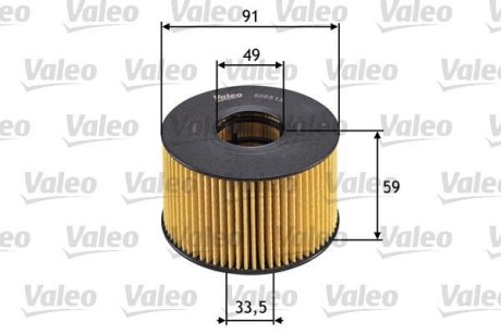 Масляний фільтр (патрон) Valeo 586513