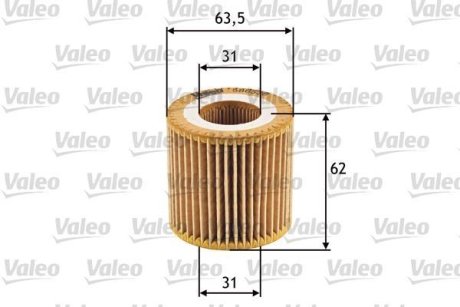 Масляний фільтр (патрон) Valeo 586536