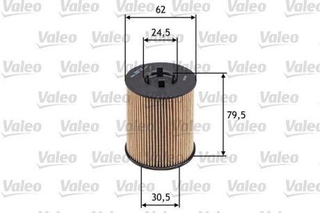 Масляний фільтр (патрон) Valeo 586539