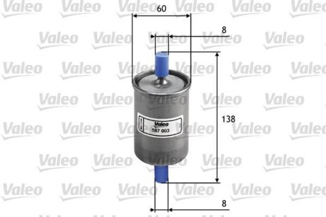 Паливний фільтр Valeo 587003