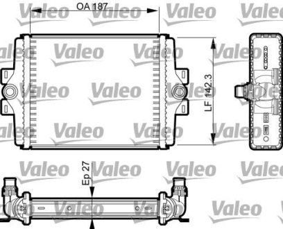 Радиатор охолодження двигуна Valeo 735467