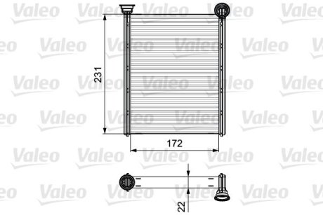 Радиатор (теплообмінник) опалення салону Valeo 811534