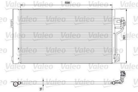 Радиатор кондиціонера Valeo 814391