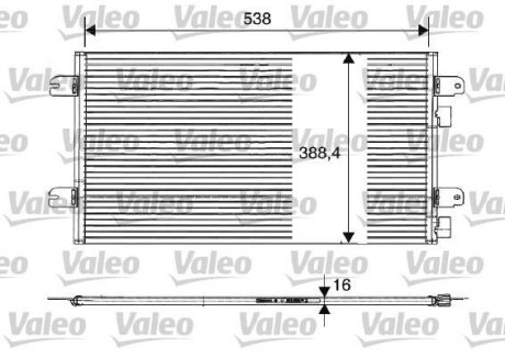 Радиатор кондиціонера Valeo 817701