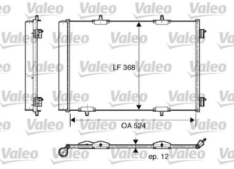 Радиатор кондиціонера Valeo 818015