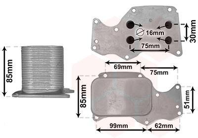 Радиатор оливи Van Wezel 06013705