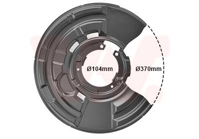 Захист гальмівного диска Van Wezel 0633374