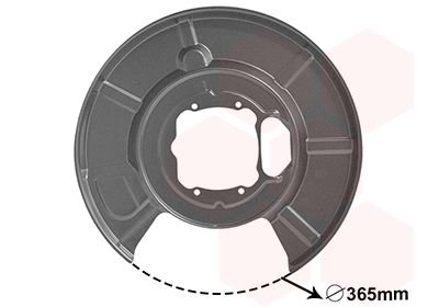 Захист гальмівного диска Van Wezel 0655373