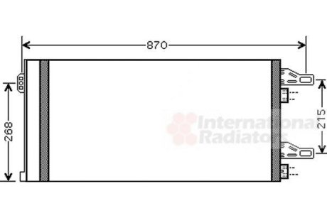 Радиатор кондиціонера Van Wezel 09005246