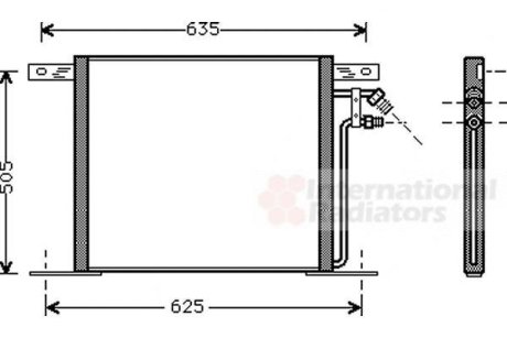 Радиатор кондиціонера Van Wezel 30005220