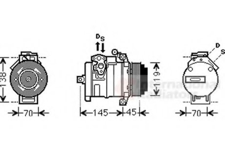 Компрессор кондиціонера Van Wezel 3000K530