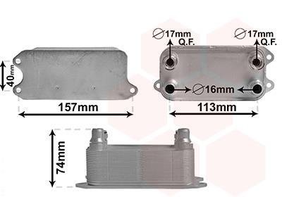Радиатор оливи Van Wezel 30013702