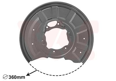 Захист гальмівного диска Van Wezel 3044374