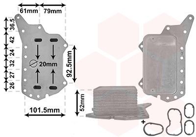 Радиатор оливи Van Wezel 33003638