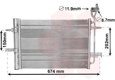 Радиатор кондиціонера Van Wezel 37005620