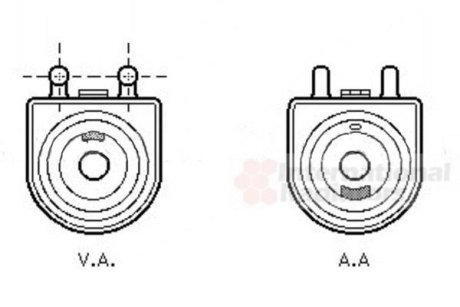 Радиатор оливи Van Wezel 40003271