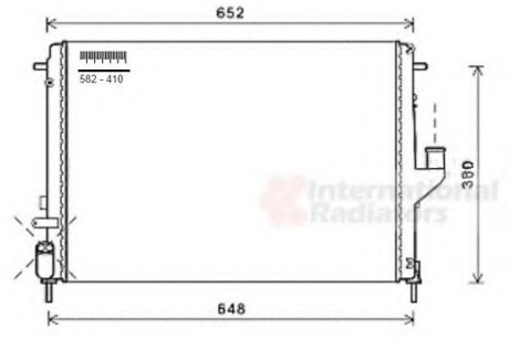 Радиатор охолодження Van Wezel 43002478 (фото 1)