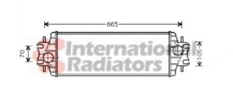 Радиатор інтеркулера Van Wezel 43004328