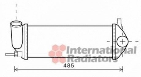 Радиатор інтеркулера Van Wezel 43004471