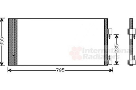 Радіатор кондиціонера Van Wezel 43005430