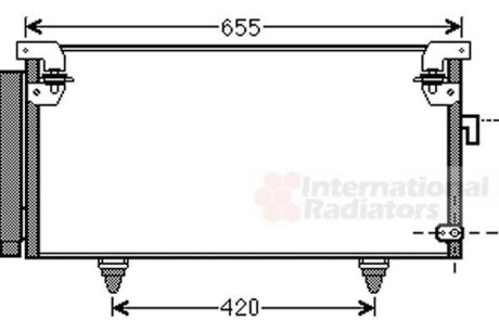 Радіатор кондиціонера Van Wezel 51005073