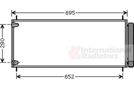 Радиатор кондиціонера Van Wezel 53005406