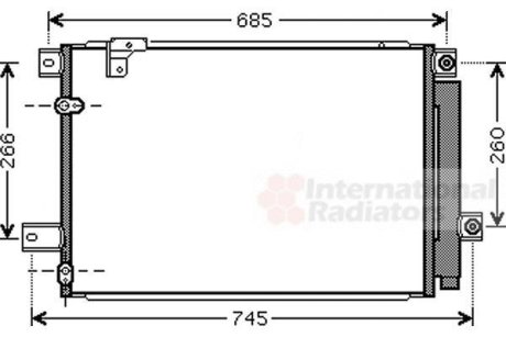 Радиатор кондиціонера Van Wezel 53005409