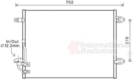 Радиатор кондиціонера Van Wezel 58005323