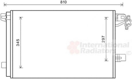 Радіатор кондиціонера Van Wezel 58005328