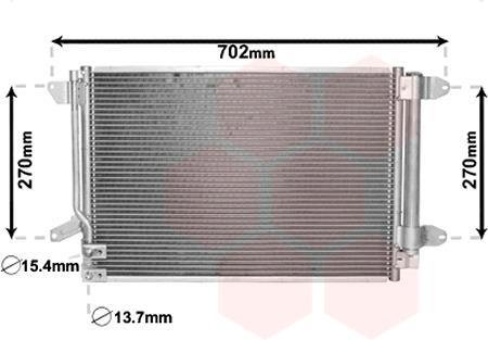 Радіатор кондиціонера Van Wezel 58005330