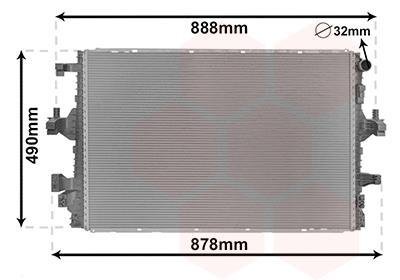 Радіатор охолодження Van Wezel 58012716