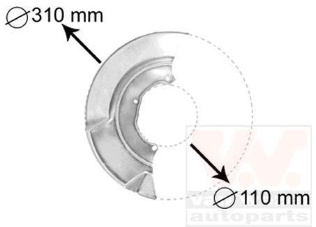 Захист гальмівного диска Van Wezel 5874372