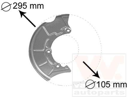 Захист гальмівного диска Van Wezel 5888372