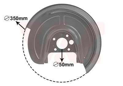 Захист гальмівного диска Van Wezel 5892373