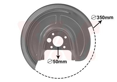 Захист гальмівного диска Van Wezel 5892374