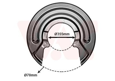 Захист гальмівного диска Van Wezel 5897373