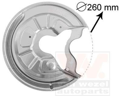 Захист гальмівного диска Van Wezel 7622374