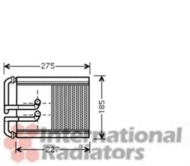 Радиатор пічки Van Wezel 82006168